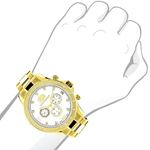 LUXURMAN Diamond Watches For Men 0.2Ct Yellow Go-3