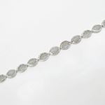 Womens Sterling silver Leaf link bracelet 3