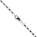 14K WHITE Gold SOLID ROUND CABLE Chain - 24 Inches Long 2.6MM Wide 1