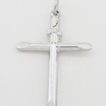 Plain cross silver pendant SB35 44mm tall and 28mm wide 3