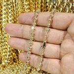 "10K YELLOW Gold MOON CUT SOLID CHAIN - 30"" Long 5.00MM Wide 3"