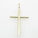 Mens 10K Solid Yellow Gold cross 3 Length - 2.17 inches Width - 1.10 inches 3