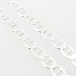 Mens 925 Sterling Silver mariner chain franco cuban miami rope charm curb fancy Flat Mariner link ch