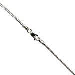 14K WHITE Gold SOLID FRANCO Chain - 20 Inches Long 1.5MM Wide 1