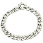 Sterling silver Curb link white bracelet mbmi53 1