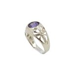 10k Yellow Gold Syntetic purple gemstone ring ajr3 Size: 1.25 1