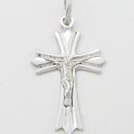 Fancy structure jesus crucifix cross pendant SB50 36mm tall and 19mm wide 3