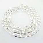 Figaro link chain Necklace Length - 24 inches Width - 7.5mm 1