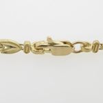 Women 10k Yellow Gold link vintage style bracelet 7.25 inches long and 10mm wide 3