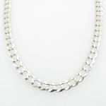 Mens White-Gold Cuban Link Chain Length - 24 inches Width - 4.5mm 3