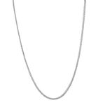 10k White Gold Hollow Franco Chain 4mm Wide Necklace with Lobster Clasp 40 inches long 3