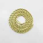 "Mens 10k Yellow Gold rope chain ELNC2 22"" long and 3mm wide 3"