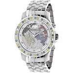 "Luxurman Watches Mens Diamond Watch 3.50ct of Yellow