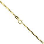 14K YELLOW Gold SOLID ITALY CUBAN Chain - 18 Inches Long 1.7MM Wide 1