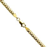 14K YELLOW Gold SOLID ITALY CUBAN Chain - 20 Inches Long 3.5MM Wide 1