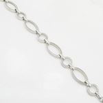 Sterling silver greek key oval round link bracelet SB105 7.5 inches long and 13mm wide 3