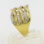 10K Yellow Gold womens designer lace ring ASVJ7 3