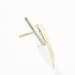 Womens 10k Yellow gold Yellow gold dolphin stud earring ELMI38 3