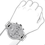 Mens Liberty Real Diamond Watches: Luxurman Midsize Watch 0.2ct Chronograph 3