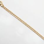 Sterling silver Curb link pink bracelet 3