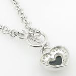 Ladies .925 Italian Sterling Silver Open Link Heart Necklace Length - 20 inches Width - 5mm 3