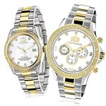 Matching Watches For Couples Two-Tone Yellow Gold