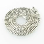 Mens White-Gold Franco Link Chain Length - 18 inches Width - 1.5mm 1