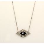 "Celebrity Designer Evil Eye Sterling Silver Necklace EE03