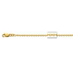 14K Yellow Gold 1.8mm wide Diamond Cut Cable Link Chain with Lobster Clasp 1