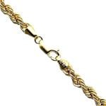 10K YELLOW Gold HOLLOW ROPE Chain - 28 Inches Long 4.5MM Wide 1