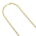 14K Yellow Gold Franco Chain 2.7Mm Wide Diamond Cu