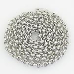 Mens .925 Italian sterling silver franco box ball wheat popcorn rope fancy chain 1