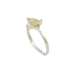10k Yellow Gold Syntetic yellow gemstone ring ajr5 Size: 7.25 1