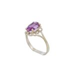 10k Yellow Gold Syntetic purple gemstone ring ajjr40 Size: 3.25 1