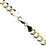 10K Diamond Cut Gold HOLLOW ITALY CUBAN Chain - 26 Inches Long 8.3MM Wide 1