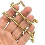 "14K YELLOW Gold MIAMI CUBAN SOLID CHAIN - 32"" Long 5.3X2.5MM Wide 3"