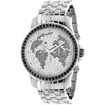 Mens Black Diamond Watch 3Ctw Of Diamonds