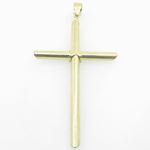 Mens 10K Solid Yellow Gold x cross Length - 2.83 inches Width - 1.54 inches 3