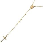 14K YELLOW Gold HOLLOW ROSARY Chain - 28 Inches Long 2.8MM Wide 1