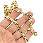 "14K YELLOW Gold MIAMI CUBAN SOLID CHAIN - 32"" Long 7.2X2.5MM Wide 3"