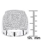 14K Gold Unique Mens Diamond Ring 3.5Ct Pave Set-3