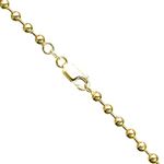 14K YELLOW Gold SOLID BALL Chain - 24 Inches Long 4MM Wide 1