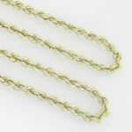 10K Yellow Gold rope chain GC17 3