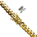 "14K YELLOW Gold MIAMI CUBAN SOLID CHAIN - 30"" Long 12X5MM Wide 1"
