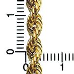 10K YELLOW Gold HOLLOW ROPE Chain - 28 Inches Long 4.4MM Wide 3