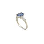 10k Yellow Gold Syntetic purple gemstone ring ajr36 Size: 7.5 1