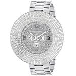 Mens Large Escalade Watch Real Diamond Bezel by Luxurman Watch 14ct Hip Hop 1