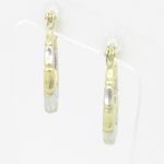 Ladies 10K Gold and .925 Italian Sterling Silver Earrings Stud Hoop Huggie Ball Fashion Dangle Swag 