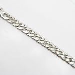 Sterling silver Curb link white bracelet 3