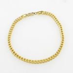 Mens 10k Yellow Gold Franco bracelet AGMBRP41 8 inches long and 4mm wide 3